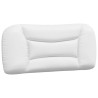 Cabecero de cama acolchado cuero sintético blanco 90 cm 2