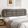 Cabecero de cama acolchado tela gris taupe 200 cm 1