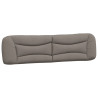 Cabecero de cama acolchado tela gris taupe 200 cm 2
