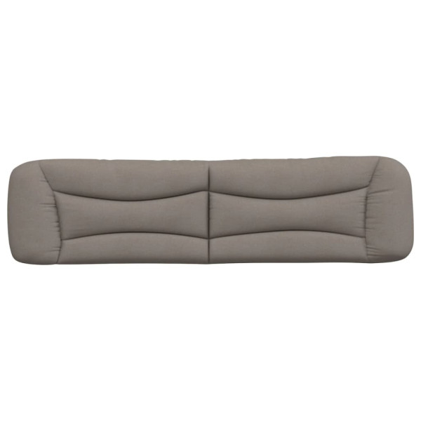 Cabecero de cama acolchado tela gris taupe 200 cm M 5