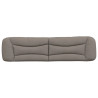Cabecero de cama acolchado tela gris taupe 200 cm 5