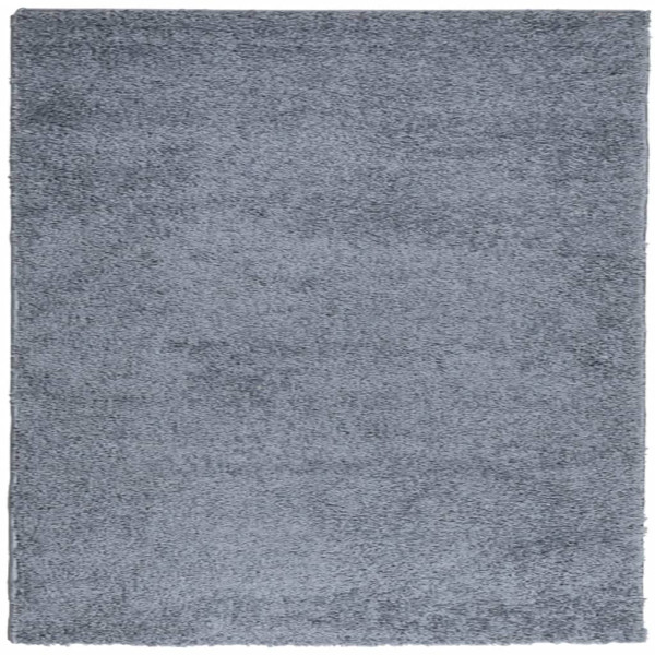 Tapete shaggy de pelo alto PAMPLONA 120x120 cm azul M 2