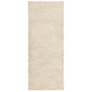 Tapete shaggy de pelo alto PAMPLONA 80x200 cm dourado H