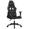 Silla gaming de masaje cuero sintético negro y camuflaje 2