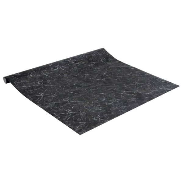 Pegatinas de mueble autoadhesivas PVC negro mármol 90x500 cm M 5