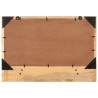 Espejo con estantes madera maciza de mango y vidrio 80x8x55 cm 3