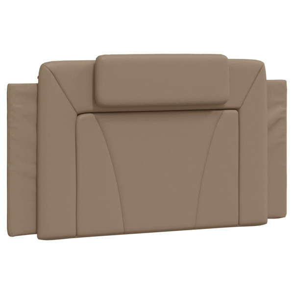 Cabecero de cama acolchado cuero sintético capuchino 100 cm M 2