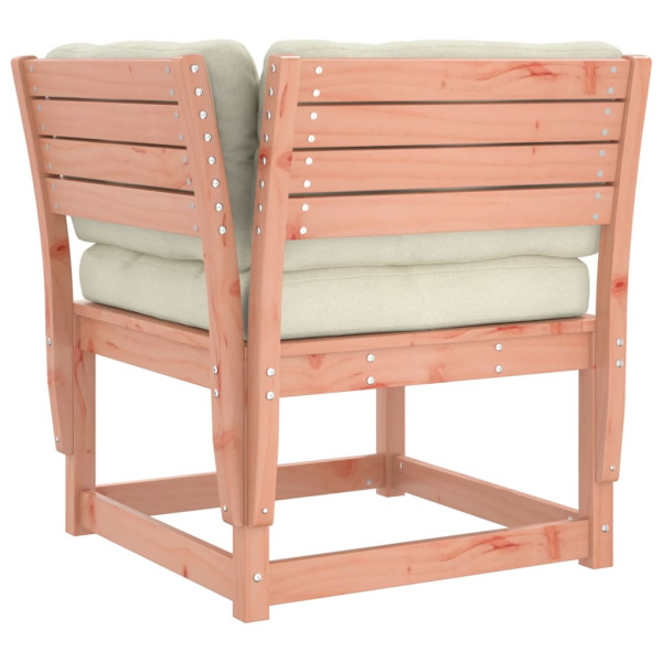 4 pcs conj. lounge jardim com almofadões madeira douglas maciça M 4
