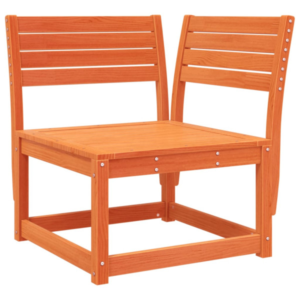 4 pcs conjunto lounge de jardim pinho maciço castanho-mel M 3