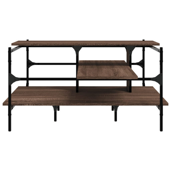 Mesa centro 100x100x48.5 cm derivados madeira carvalho castanho M 5