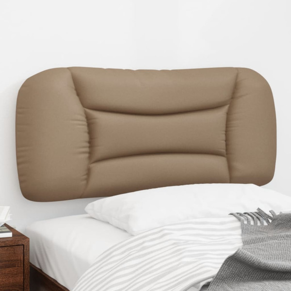 Cabecero de cama acolchado cuero sintético capuchino 90 cm D