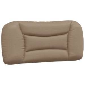 Cabecero de cama acolchado cuero sintético capuchino 90 cm H
