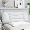 Cabecero de cama acolchado cuero sintético blanco 100 cm 3
