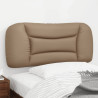 Cabecero de cama acolchado cuero sintético capuchino 80 cm 1
