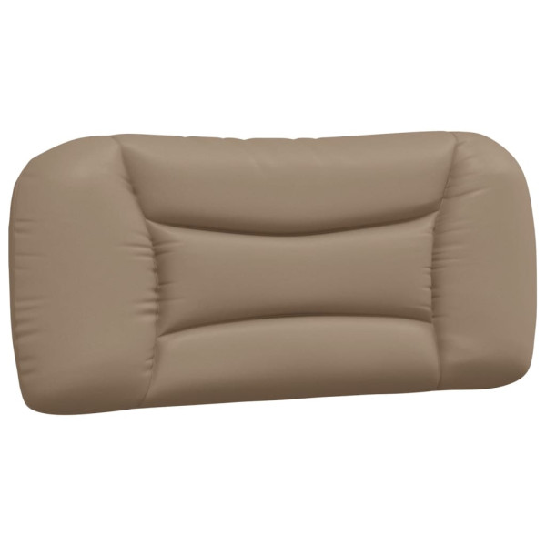 Cabecero de cama acolchado cuero sintético capuchino 80 cm M 2