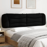 Cabecero de cama acolchado tela negro 200 cm 1