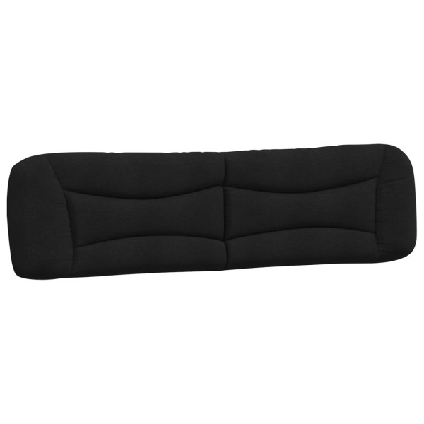 Cabecero de cama acolchado tela negro 200 cm M 2