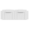 Almofadão de cabeceira 120 cm couro artificial branco 5