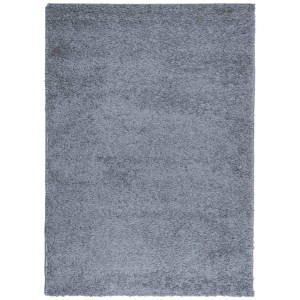 Tapete shaggy de pelo alto PAMPLONA 200x280 cm azul H