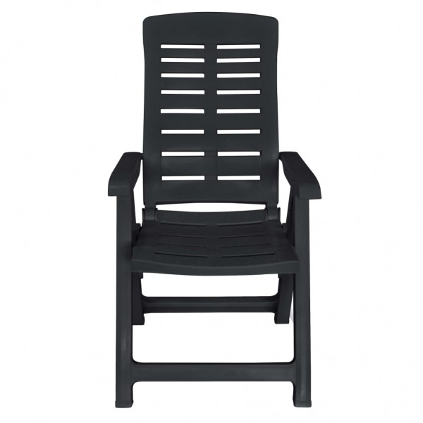 9 pcs conjunto de jantar para exterior plástico antracite M 5