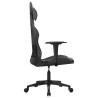 Silla gaming de masaje cuero sintético negro y gris 4