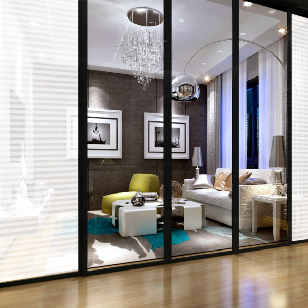 Películas para janela fosco PVC design às riscas M 4