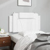 Cabecero de cama acolchado cuero sintético blanco 100 cm 4