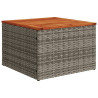 Set de muebles de jardín 9 pzas y cojines ratán sintético gris 3