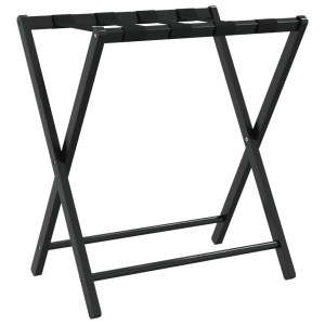Soporte para maletas bambú negro 68.5x38x58 cm H