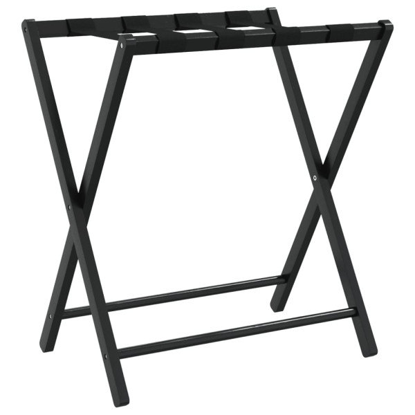 Soporte para maletas bambú negro 68.5x38x58 cm M 2