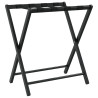 Soporte para maletas bambú negro 68.5x38x58 cm 2