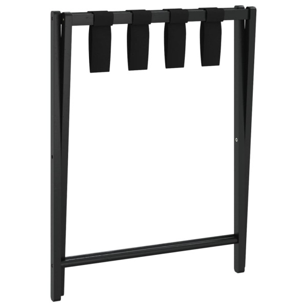 Soporte para maletas bambú negro 68.5x38x58 cm M 5