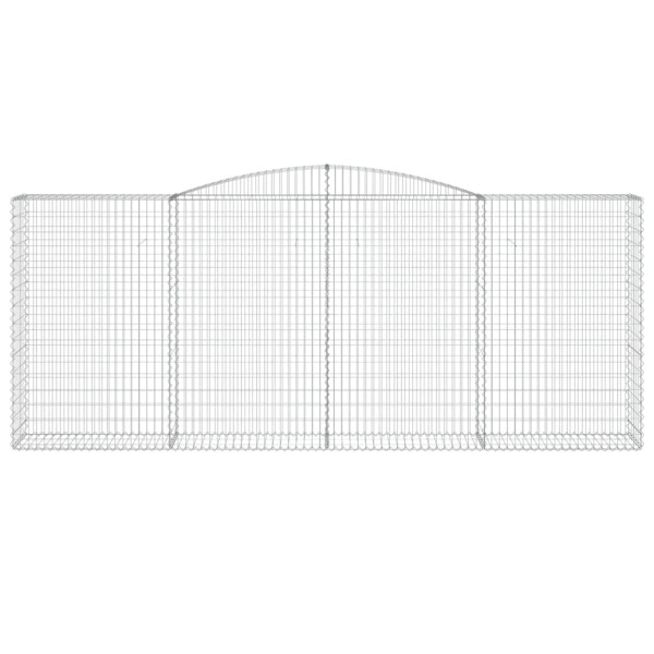 Cestas de gaviones 15 uds forma de arco hierro 400x50x160/180cm M 4