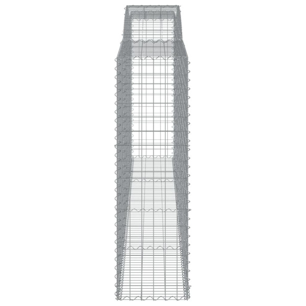 Cestos gabião arqueados 15 pcs 400x50x160/180 ferro galvanizado M 5