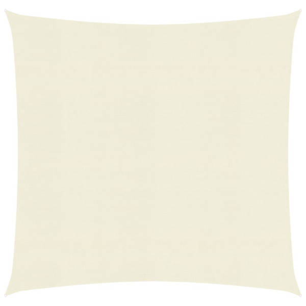 Toldo de vela crema HDPE 160 g/m² 4x4 m D