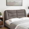 Cabecero de cama acolchado tela gris taupé 120 cm 3