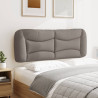 Cabecero de cama acolchado tela gris taupé 120 cm 4