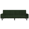 Sofá cama de 2 plazas terciopelo verde oscuro 4