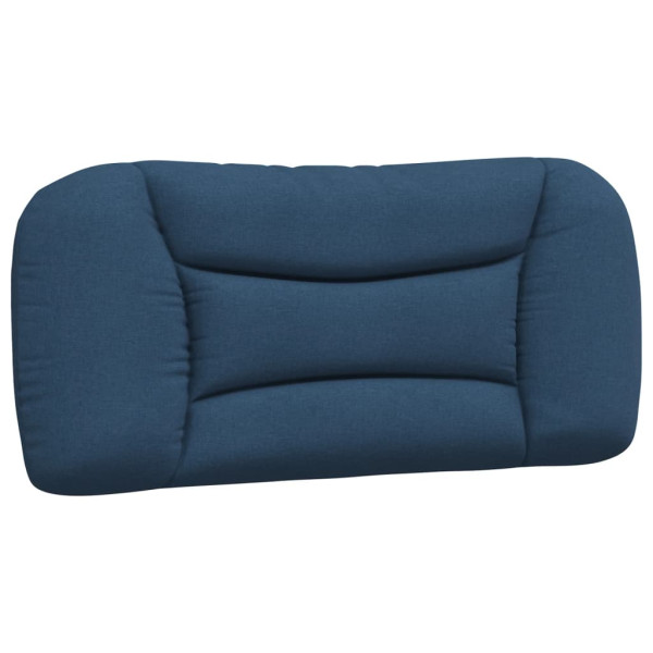 Cabecero de cama acolchado tela azul 80 cm M 2