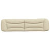 Almofadão de cabeceira 200 cm tecido creme 5