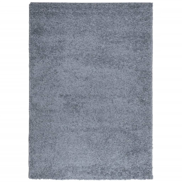 Alfombra de pelo largo moderna azul 120x170 cm M 2