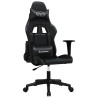 Silla gaming con masaje cuero sintético negro 2