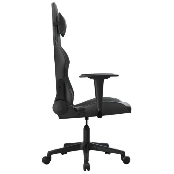Silla gaming con masaje cuero sintético negro M 4