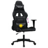 Cadeira gaming de massagens couro artificial preto 5