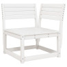 Juego de muebles de jardín 4 pzas madera maciza de pino blanco 3