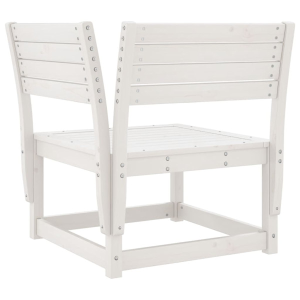 Juego de muebles de jardín 4 pzas madera maciza de pino blanco M 4