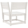 Juego de muebles de jardín 4 pzas madera maciza de pino blanco 4