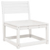 Juego de muebles de jardín 4 pzas madera maciza de pino blanco 5