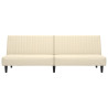 Sofá cama de 2 plazas terciopelo color crema 5