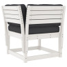 Set muebles jardín 7 pzas con cojines madera maciza pino blanco 4